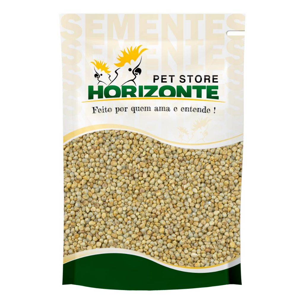Painço Milheto 5kg - Horizonte Pet Store - Semente Limpa para Pássaros Alimento para Canários Curió