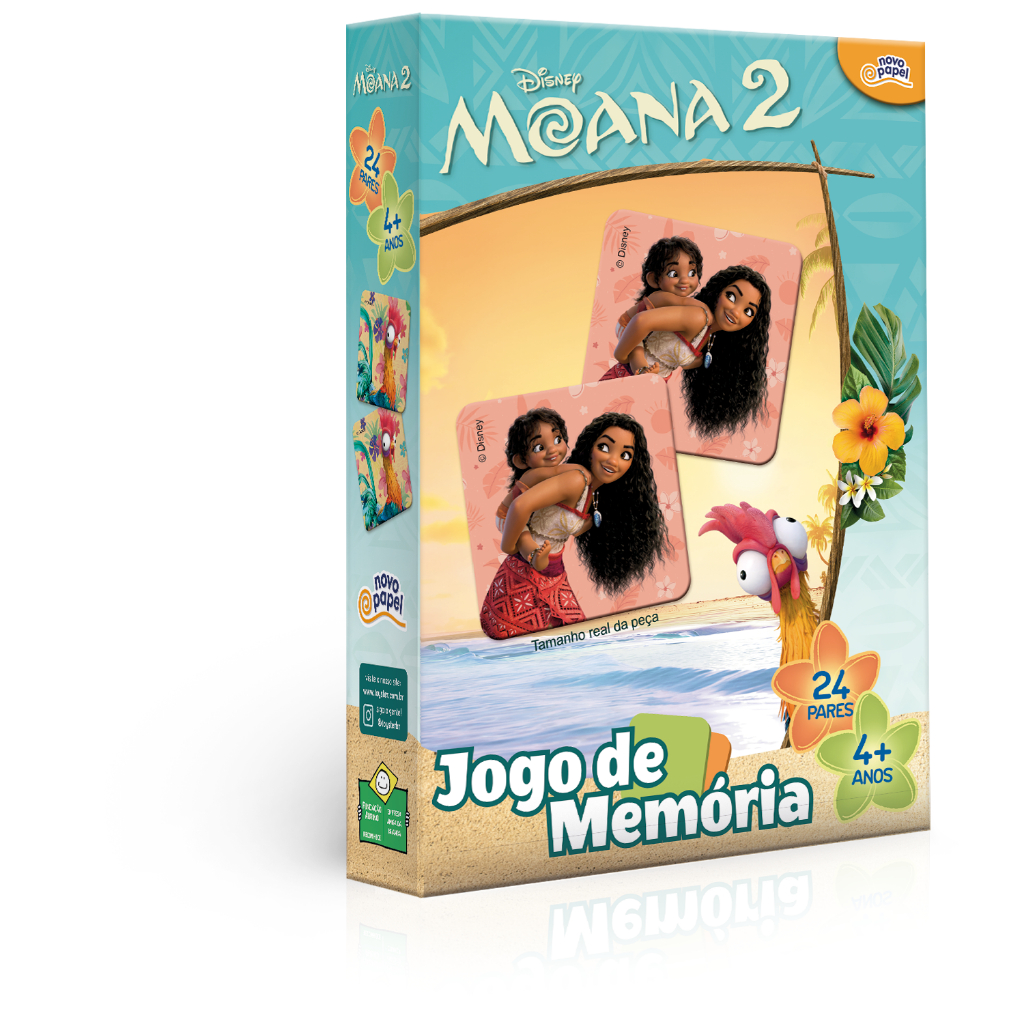 Jogo Da Memória Disney Moana 2 - Toyster 8079 em Oferta na Shopee