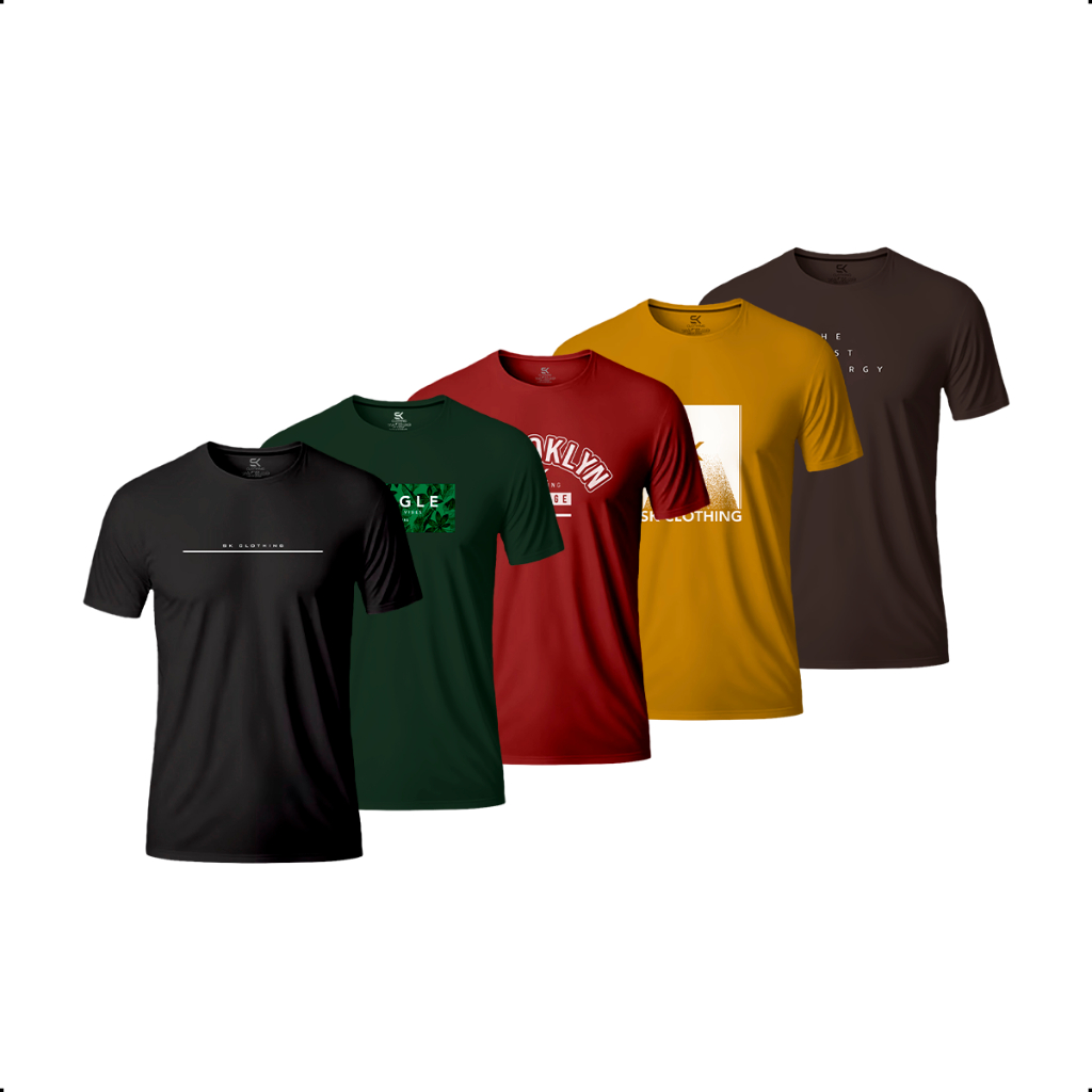 Kit 5 camisetas masculinas com leves defeitos em Oferta na Shopee