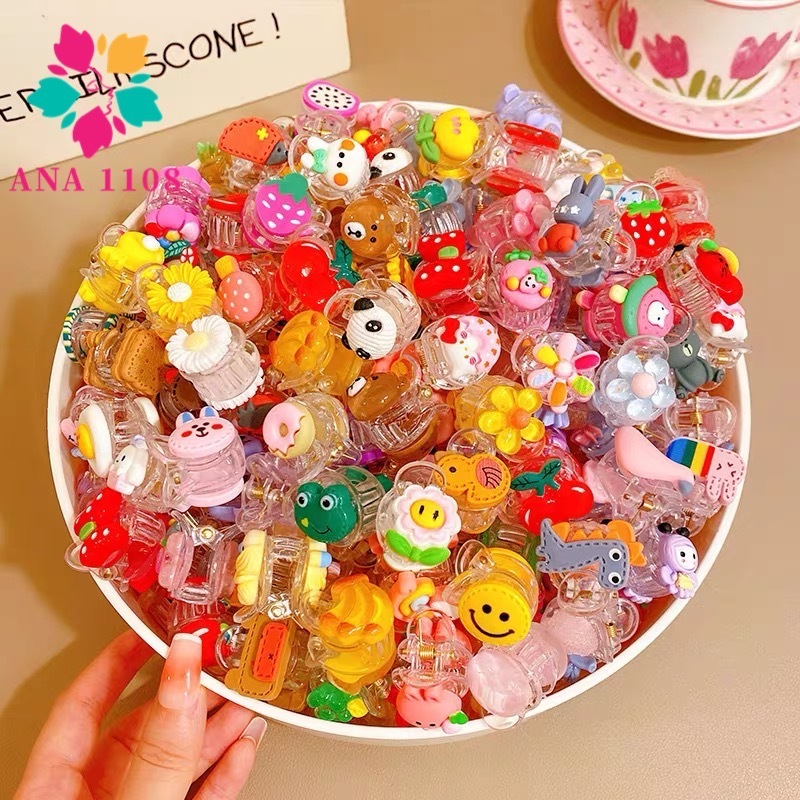 KIT 12 pcs de Prendedores/Piranhas Fofos Infantil com Desenho para Crianca Fofo / Acessórios De Cabelo