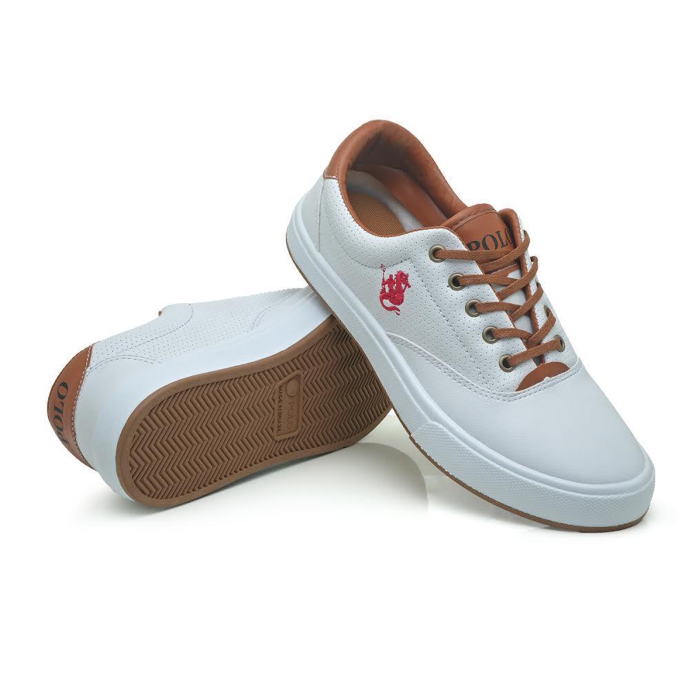 Tênis Polo Masculino Casual Social Sapatenis Masculino casual branco sapatenis social tenis casual