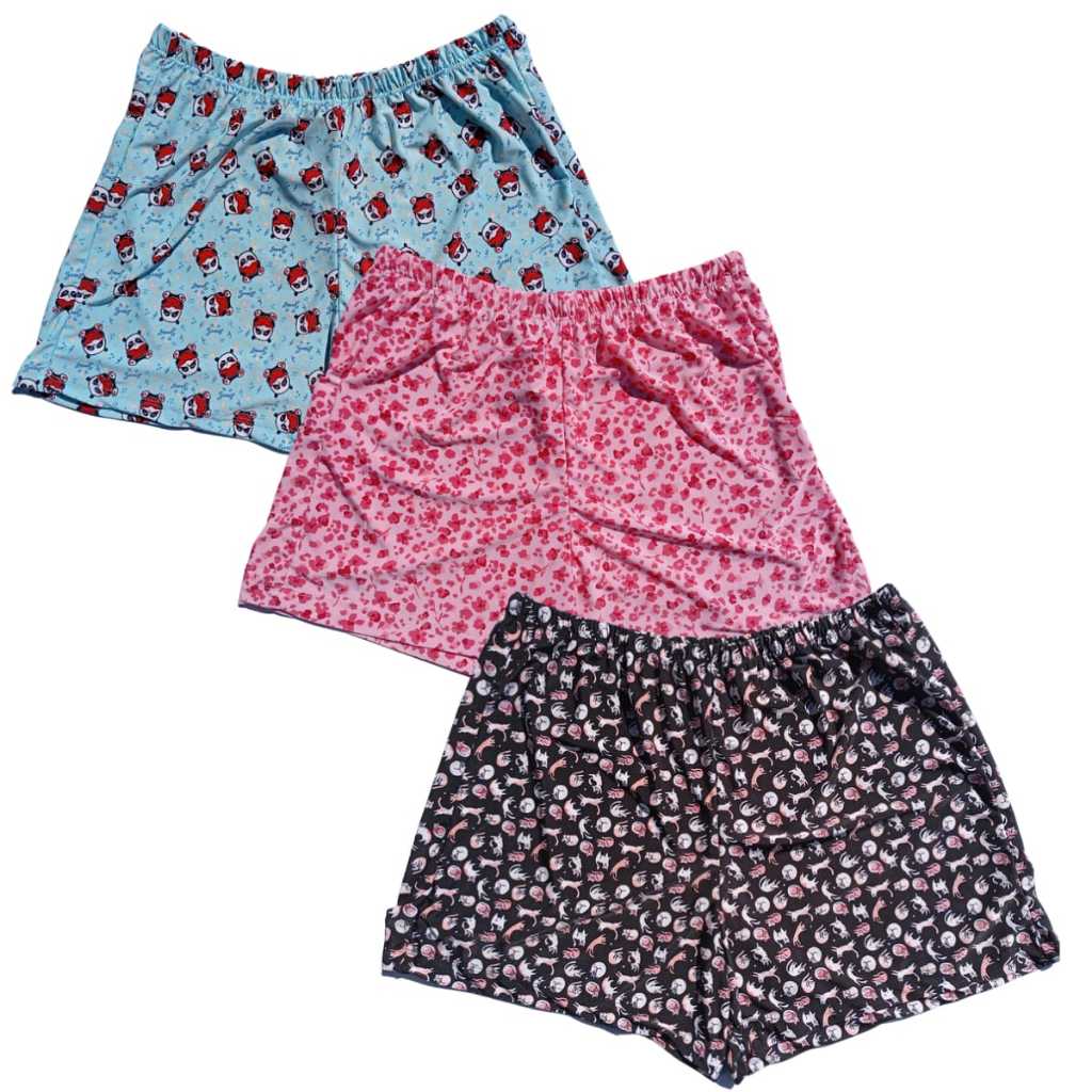 Kit 10 Shorts SORTIDOS Liganete Pijamas Feminino Short Doll Confortável Variados De Verão