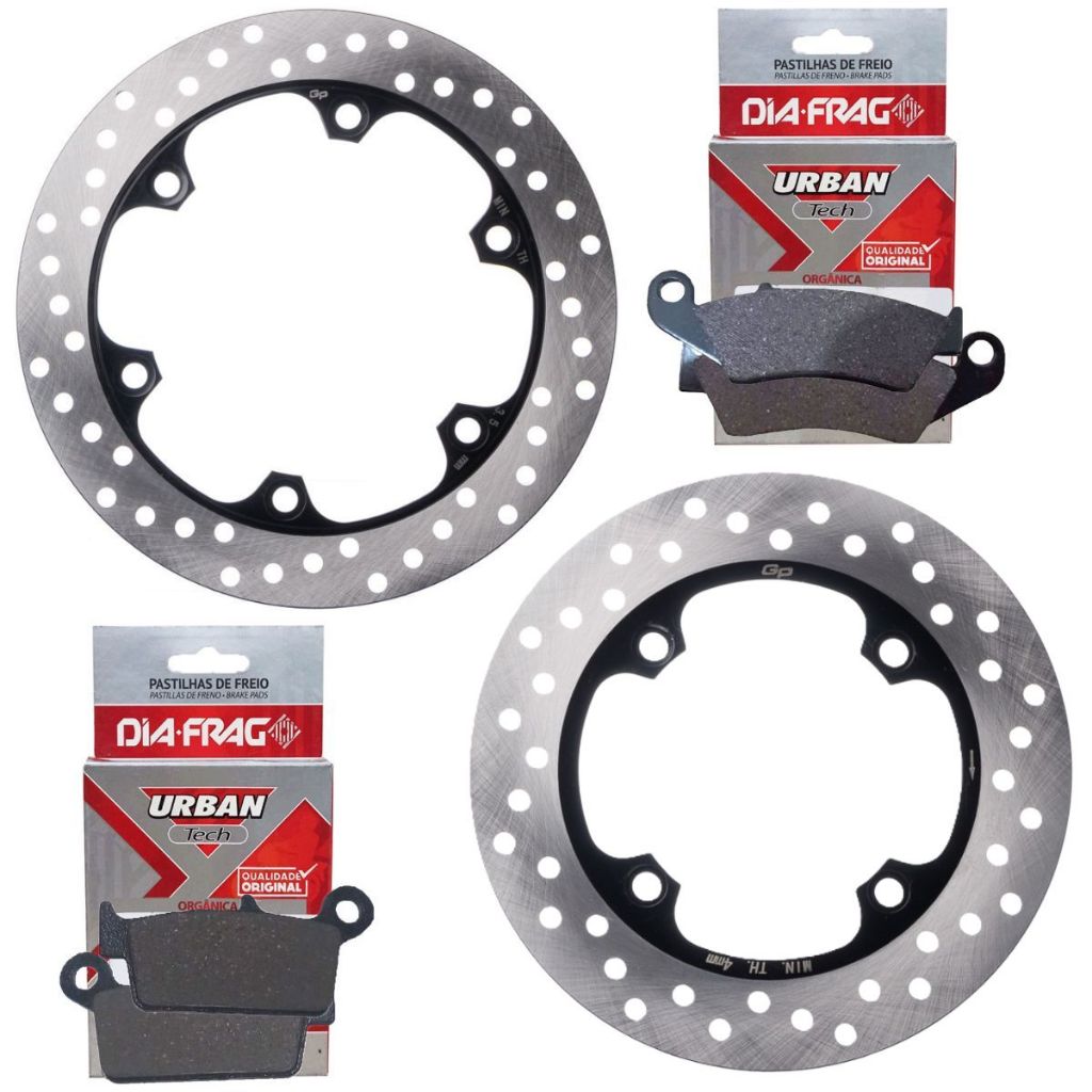 Kit Discos de Freio Falcon 400 2000-2015 + Pastilhas Diafrag em Oferta na Shopee