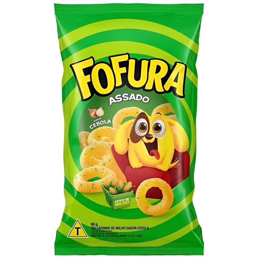 Salgadinho Lucky Fofura Cebola 60g em Oferta na Shopee