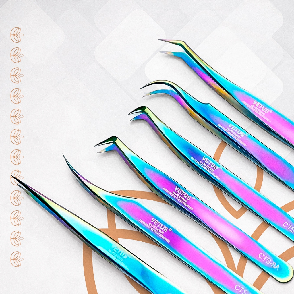 Pinças Extensão E Alongamento De Cílios De Alta Precisão Diversos Modelos