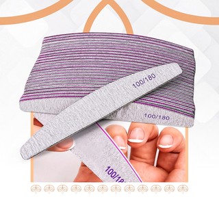 Kit 3/5/10 Lixas Banana/Boomerang Polidora 100/180 Unidade Manicure Profissional Unhas