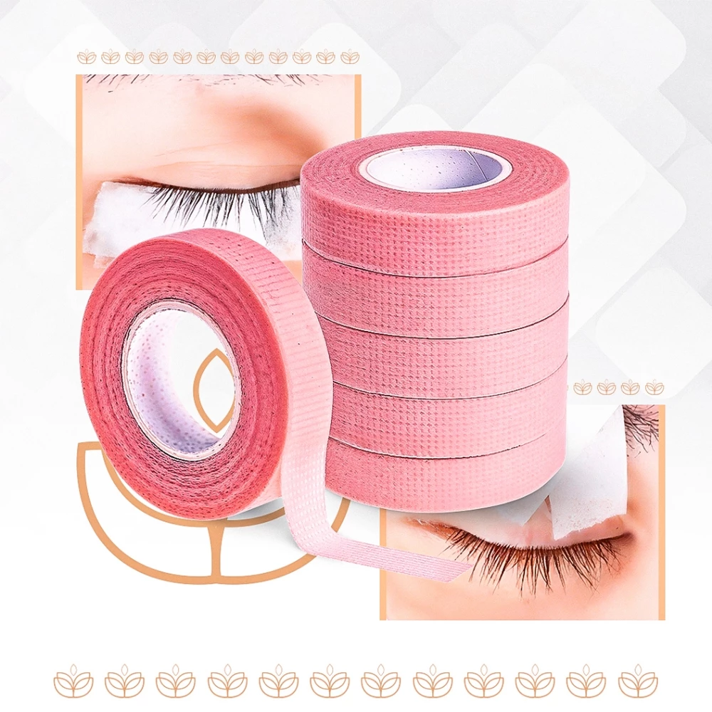3 Fitas Adesiva Transpore/Micropore Rosa Antialérgica Para Extensão de Cílios 9m PRONTA ENTREGA