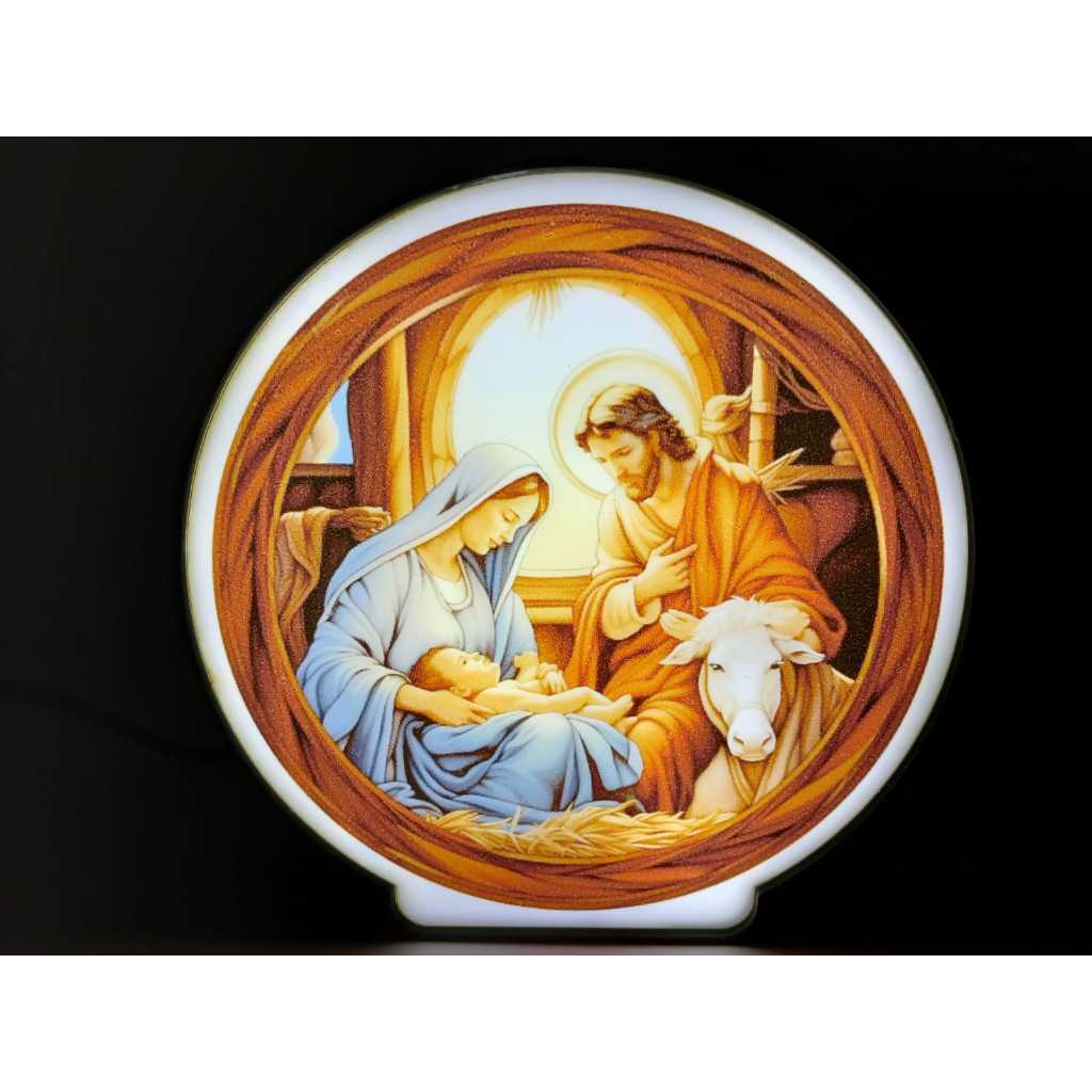 Enfeite Natal Presépio Luminária para decoração Arvore de Natal  Quarto Sala Acompanha Fonte Bivolt