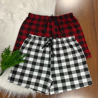 Smara Modas Kit 2 Shorts Bermuda Pijama em Viscolaycra Xadrez Feminino Dormir Confortável do P ao G1 em Oferta na Shopee