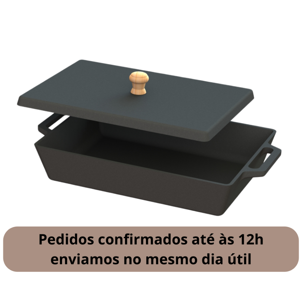 Assadeira de Ferro Fundido com Tampa: Onde Comprar | BuscaProdutos