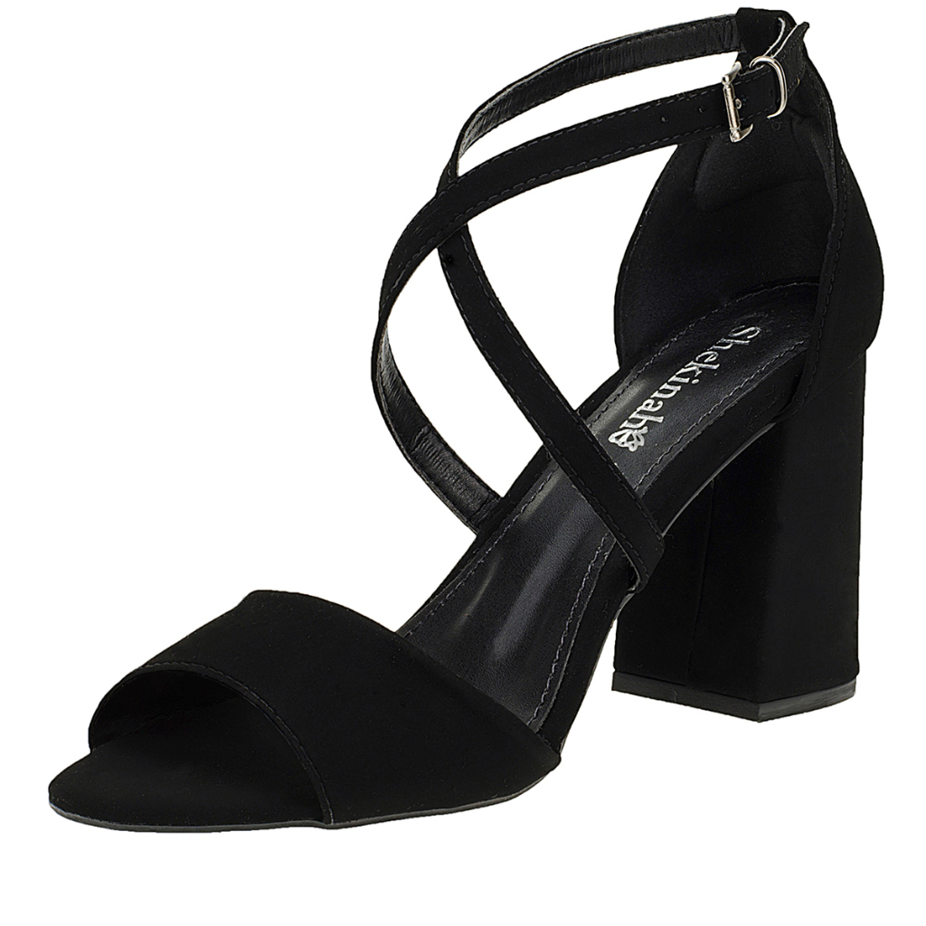 Sandália Feminina Salto Bloco Quadrado Geométrico Shekinah Clássica Festa Social Confortável Moda em Oferta na Shopee