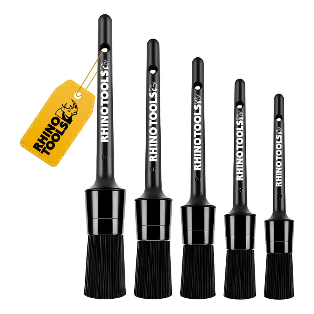 Kit 5 Pincel Para Lavação Detalhamento Automotivos Motos Rhino Tools em Oferta na Shopee