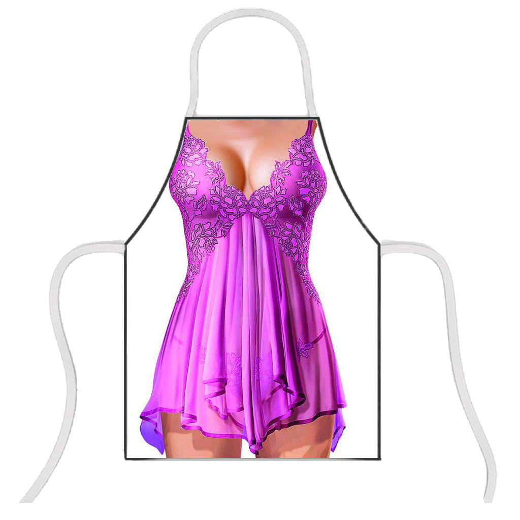 Avental Divertido Cozinha Despedida de Solteira - Chá de Cozinha - Chá de lingerie - CAMISOLA - Mulher