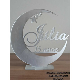 Topo De Bolo Casamento Aniversário Lua Acrílico em Oferta na Shopee