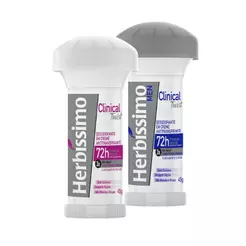 Kit 2 Itens - Desodorante Twist Antitranspirante Herbíssimo | Clinical Rosa + Men 45G