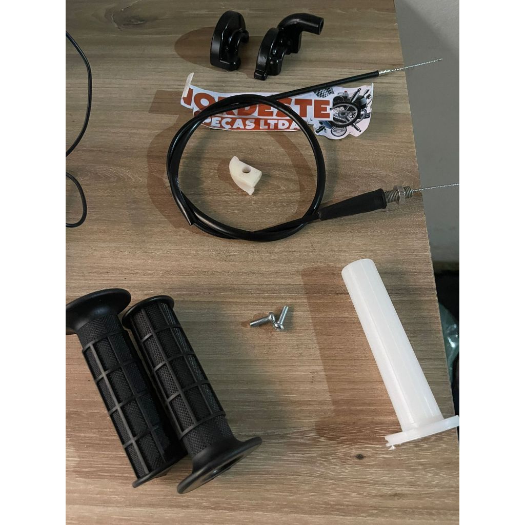 Carcaça acelerador xlr 125 guia manopla roldana cabo parafuso Honda xlr125