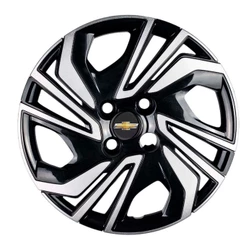 Jogo Calota Esportiva Aro 14 Para Onix Prisma 2020 2021 2022 2023 2024 Cubo Alto Chevrolet GM 381CA