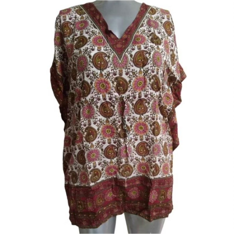 bata kaftan indiana curta estampada