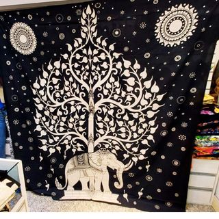 Colcha Indiana Canga Praia Casal Gigante Mandala 2,30x2,10M Cangão Família