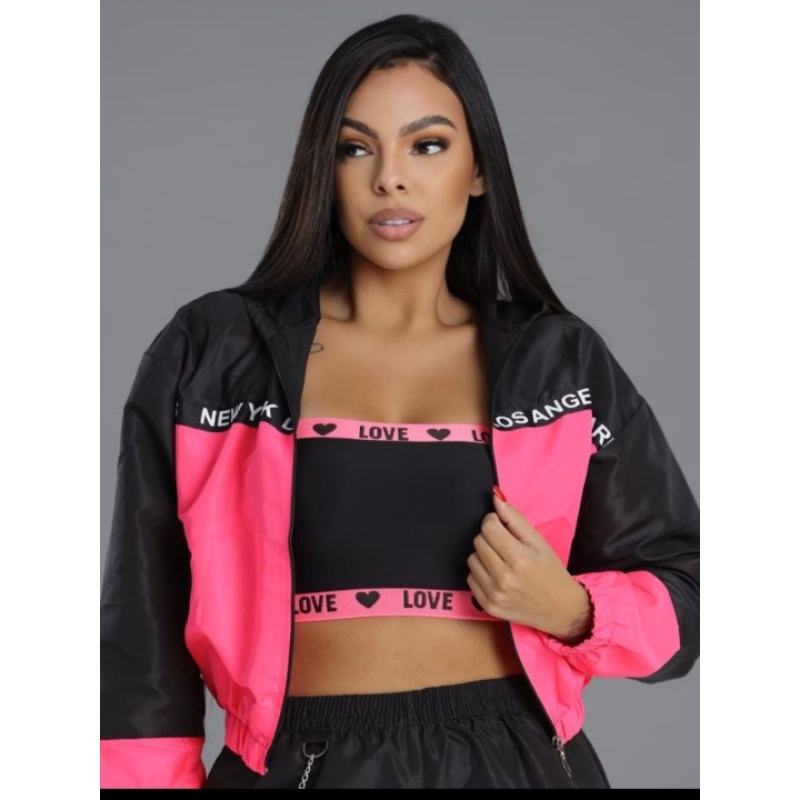 JAQUETA CORTA VENTO TENDECIA FEMENINA PROMOCAO IMPERDIVEL 2024 em Oferta na Shopee