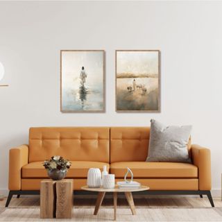 Kit 2 Quadros Jesus Sobre as Aguas e as Ovelhas A2 60x40 em Oferta na Shopee