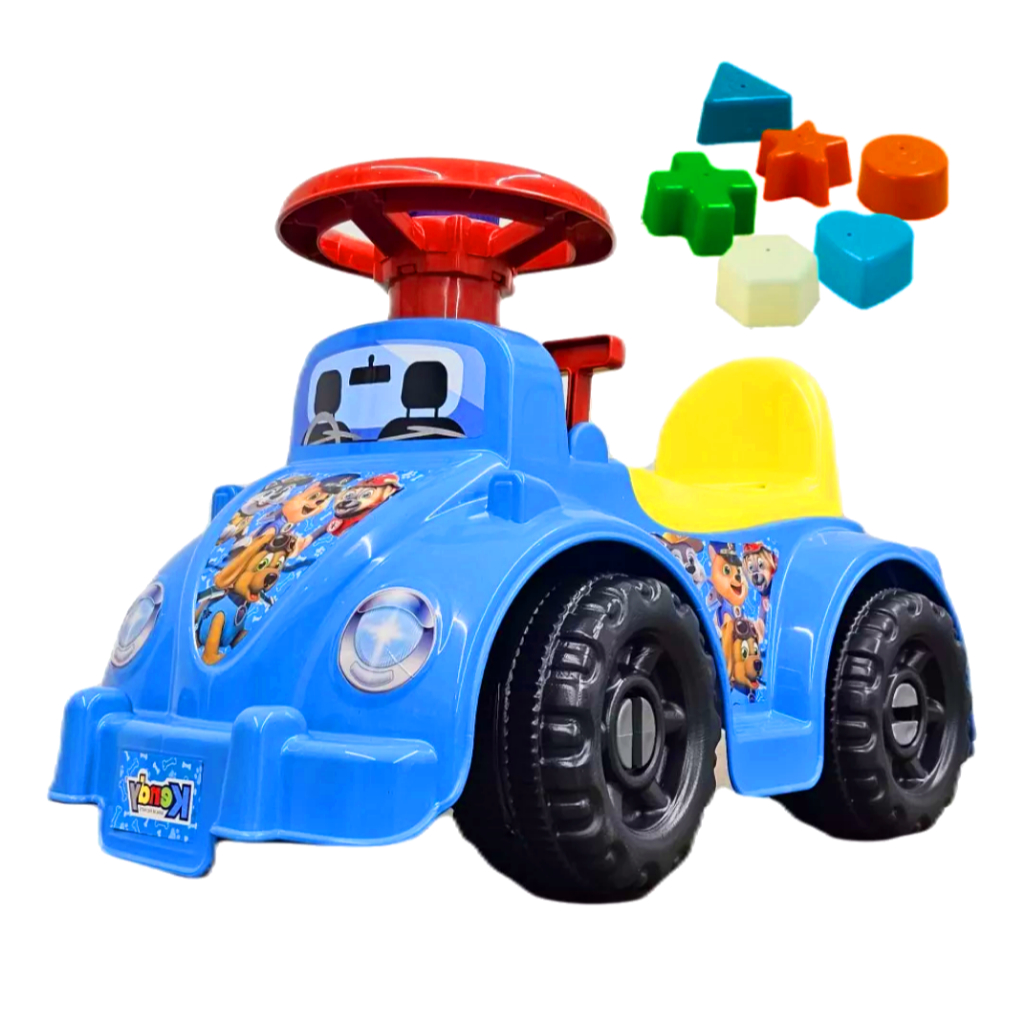 Quadriciclo Andador Grande com Peças Geométricas - Desenvolvimento Infantil e Co