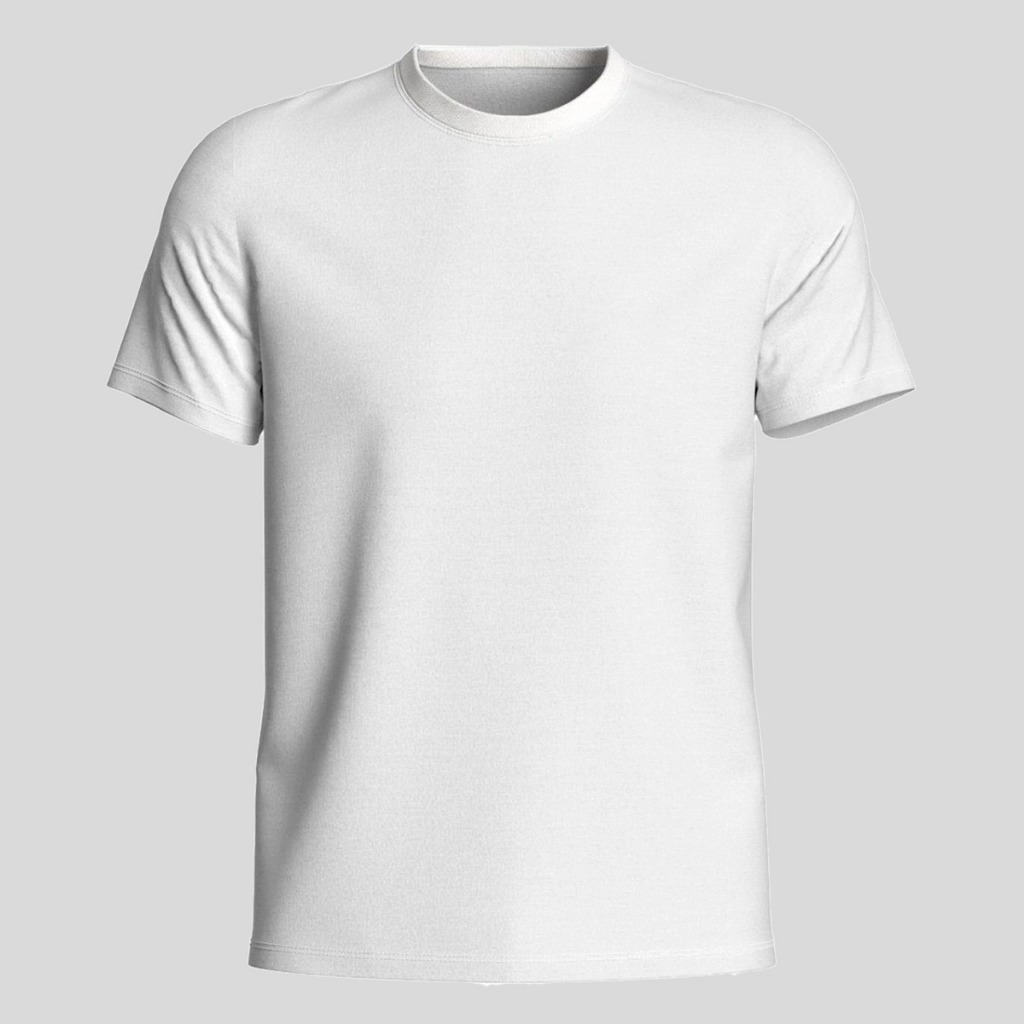 Kit 2 Camisetas Basicas Lisas Masculina Branca