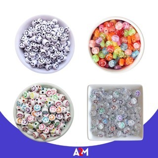Miçanga Entremeio Smile 500pcs Pulseira Chaveiro Phone Strap Sorriso Missanga