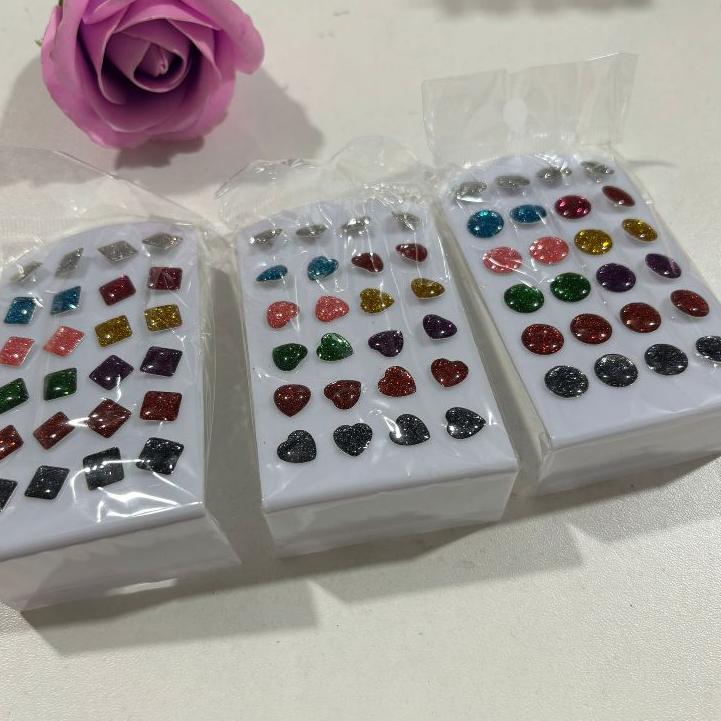 Kit 36 Pares de Brincos/Coloridos em Oferta na Shopee