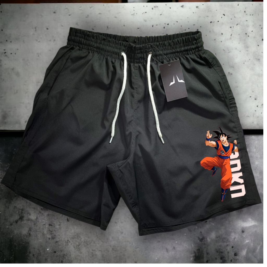 Bermuda Masculino Mauricinho Modelo Academia Goku 05 Ideal para lazer praia  esportes Promoção Verão