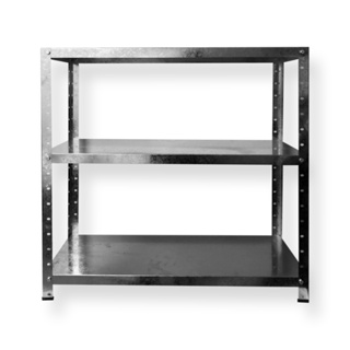 Estante Aço prateleira de aço industrial media 3 Bandejas Tripartida 77cm x 77cm x 30cm em Oferta na Shopee