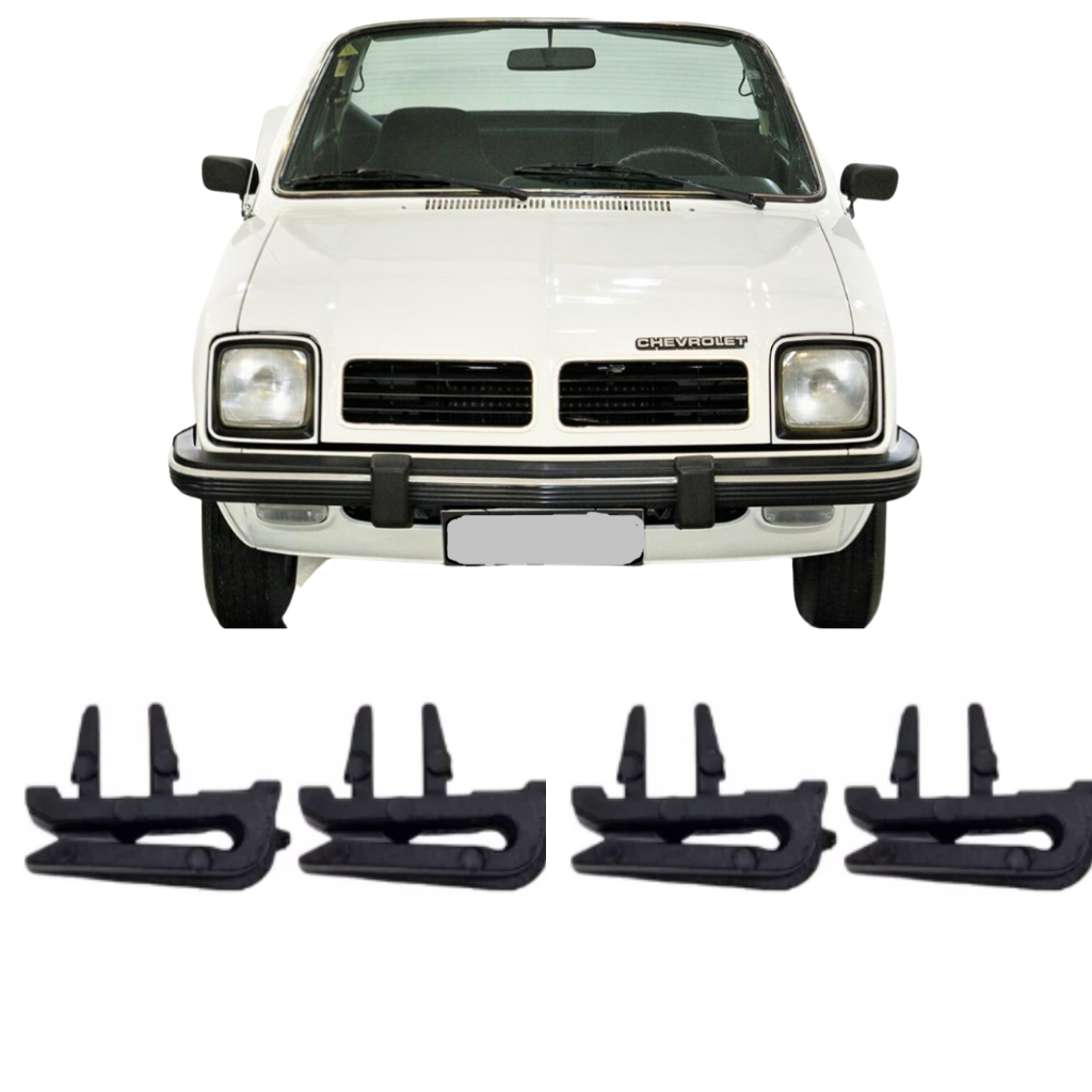 KIT 4 GRAMPOS FIXACÃO ARO DO FAROL CHEVETTE  1973 A 1982