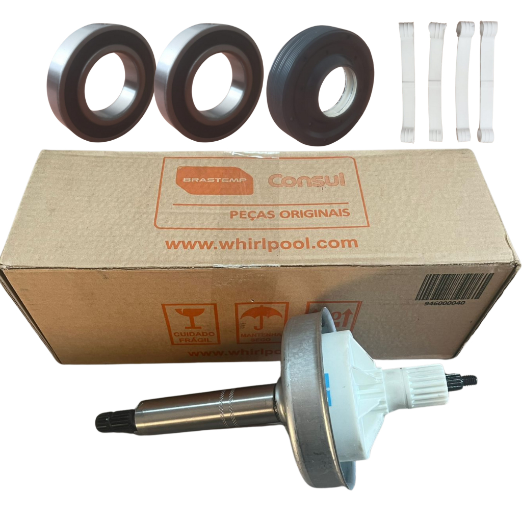 Kit Mecanismo Brastemp e Consul Mini Original BWK12 BWS09 BWR12 CWE08 Câmbio Lavadora W11299803