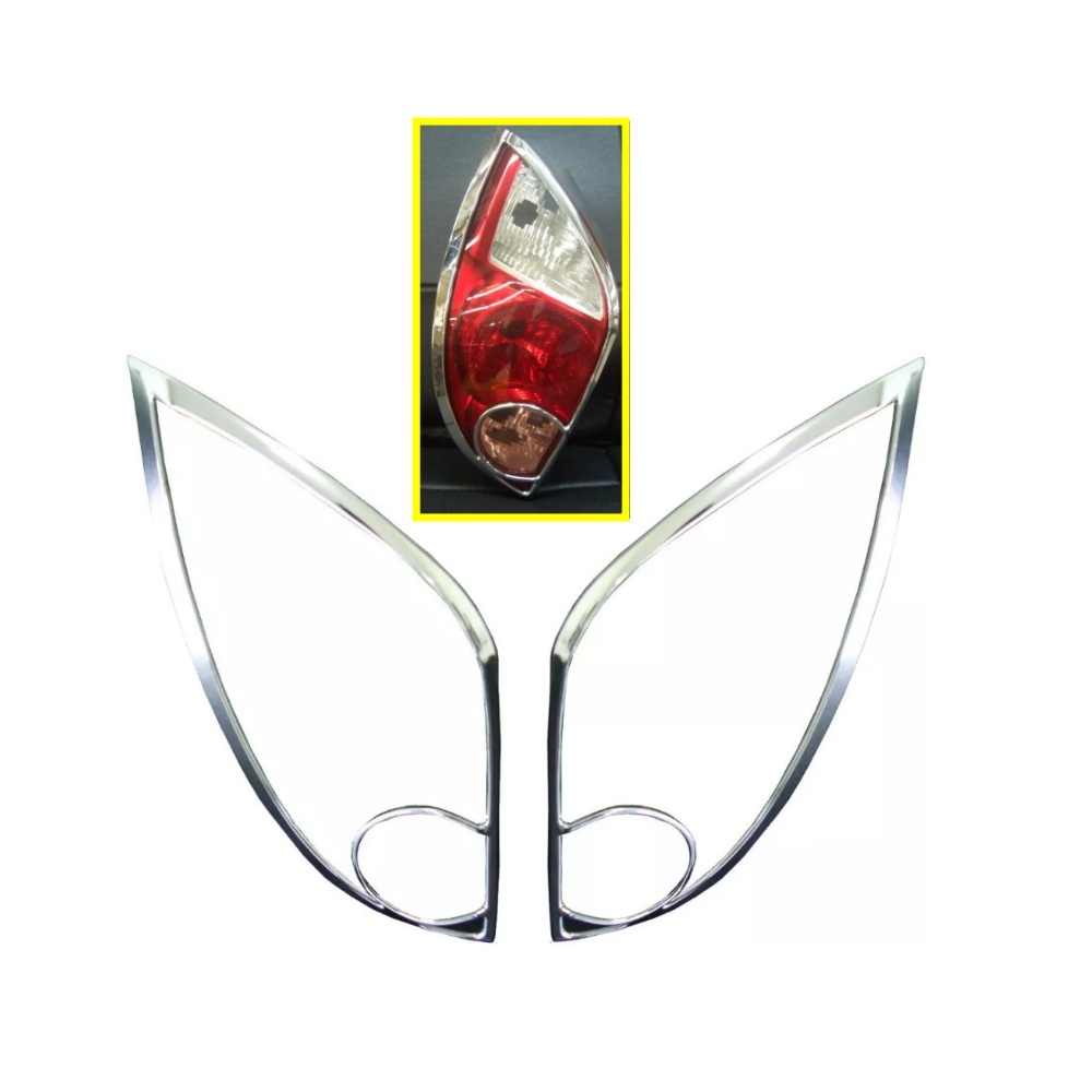 Kit Aplique Moldura Cromado Lanterna Traseira Celta G2 2007 2008 2009 2010 2011 2012 2013 2014 2015