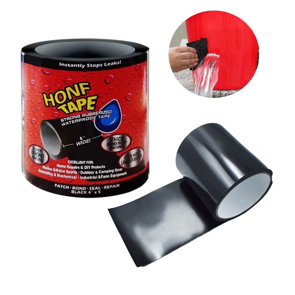 Super Fita Adesiva Reparos HonfTape Cola Tudo Impermeável 150x10cm