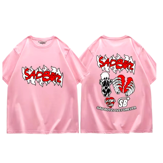 Camiseta Camisa Blusa Unissex Algodão  Sad Boyz Live Forever Lançamento