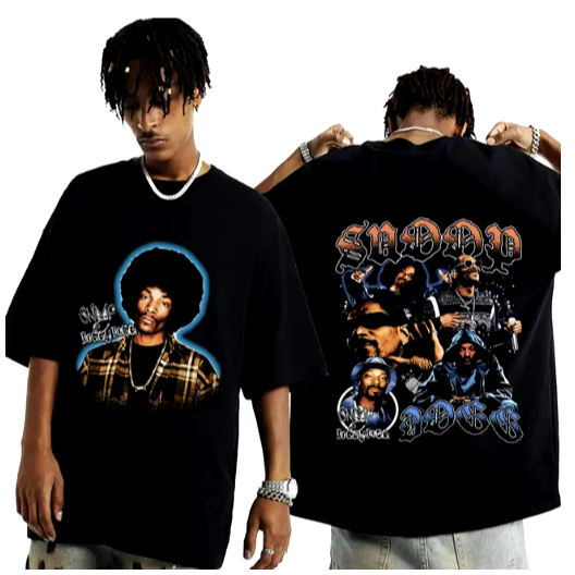 Camiseta Camisa Blusa Unissex Algodão 2024 Hot Sale Rapper Snoop Dogg Lançamento