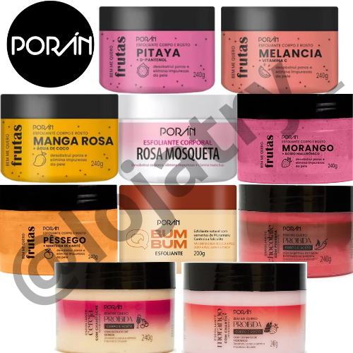 Poran Esfoliante Corpo e Rosto Bem Me Quero Frutas 240g em Oferta na Shopee