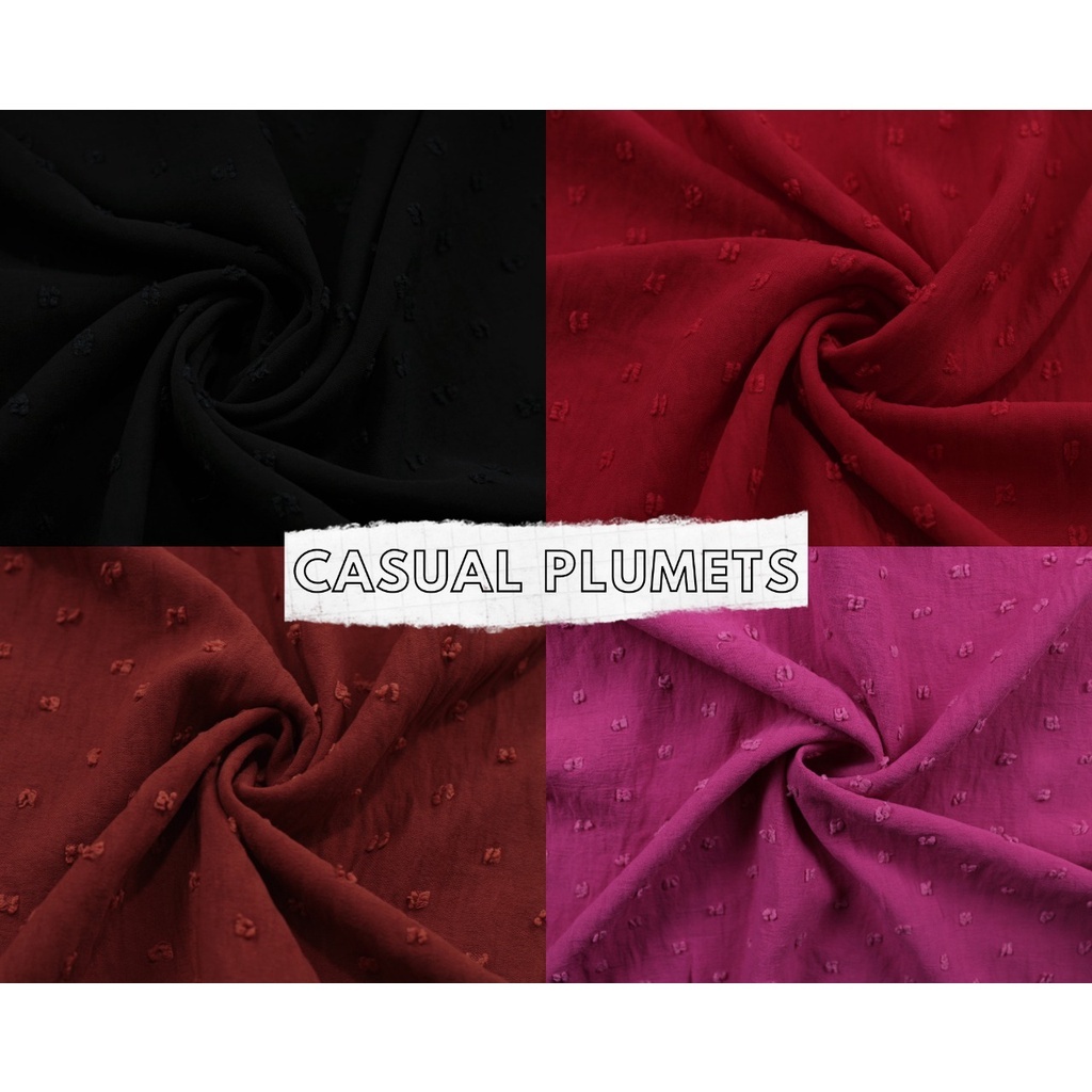 Tecido Casual Plumets (Duna Pipoquinha) 1x1,50m cod. 518 em Oferta na Shopee