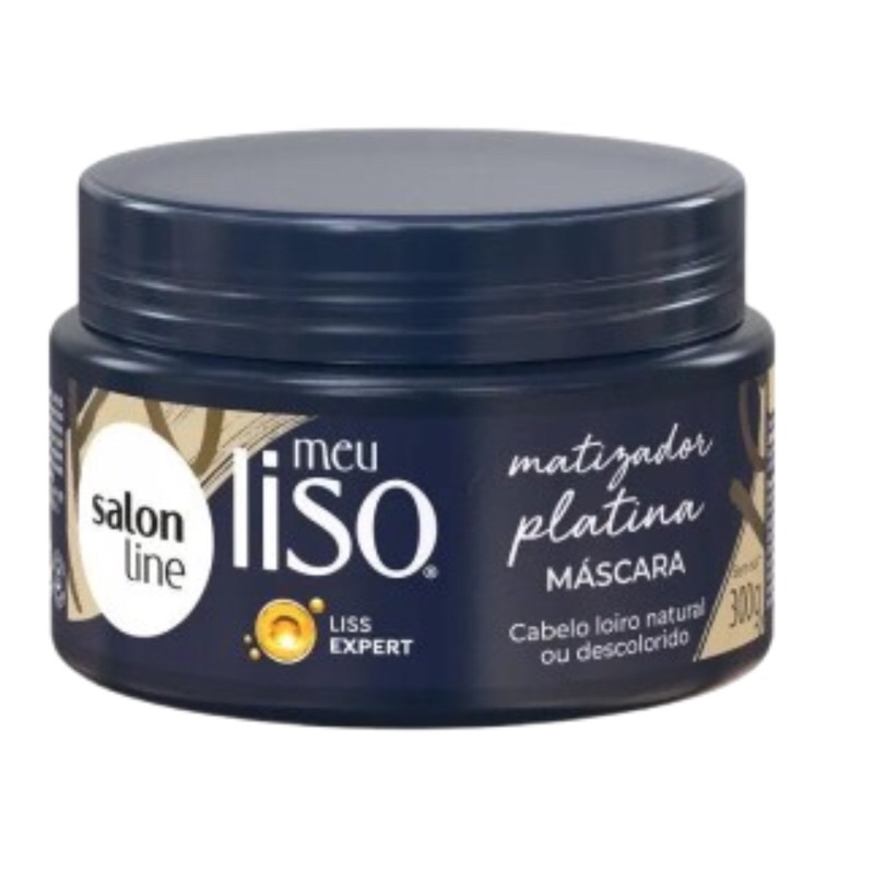 Máscara Matizadora Salon Line Meu Liso 300g - Cores Platina, Loiro, Vermelho, Castanho ou Preto