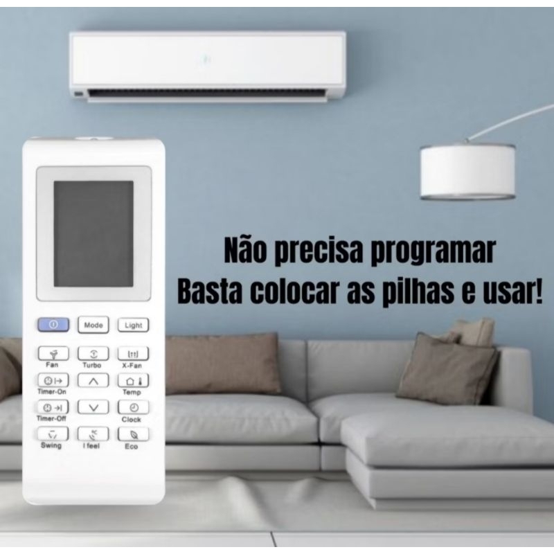controle remoto ar condicionado Eletrolux Ecoturbo Be18f