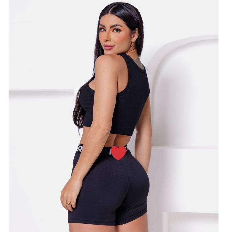 shorts Feminino academia shorts curto zero transparência Fitness