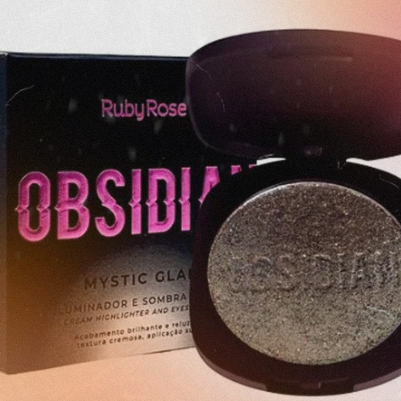 Iluminador e Sombras Mystic Glam Obsidian Cor Emerald - Ruby Rose