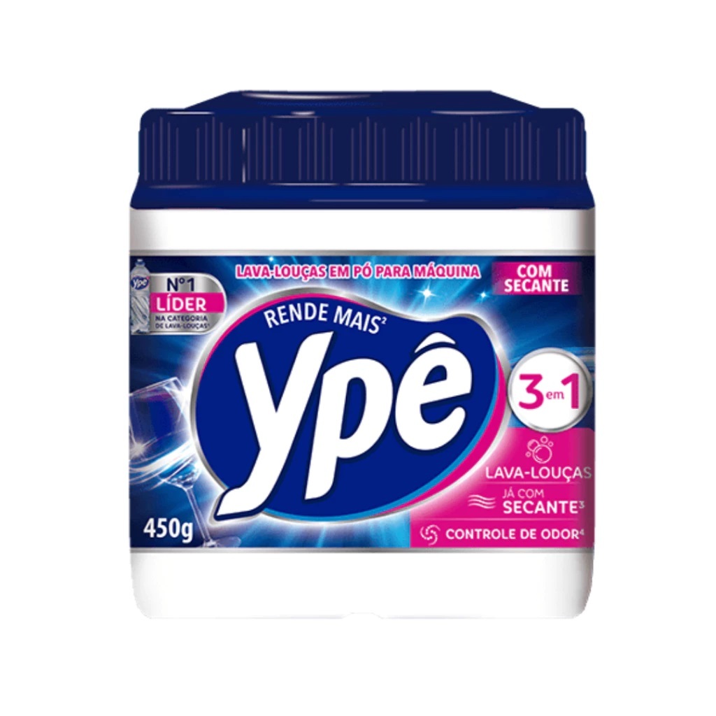 Ypê Detergente Em Pó Potão 450g Para Máquina Lava Louça - Residencia - Hotel - Padaria - Pousada - Restaurante em Oferta na Shopee
