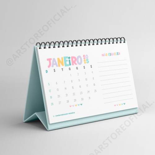 MODELO 2026 - CALENDÁRIO A6 DE MESA!!