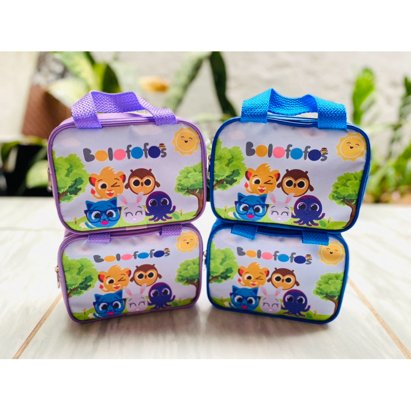 Bolsinha Bolofofos Personalizada Com Nome e Idade -  Lembrancinha - Aniversário Infantil - Maleta