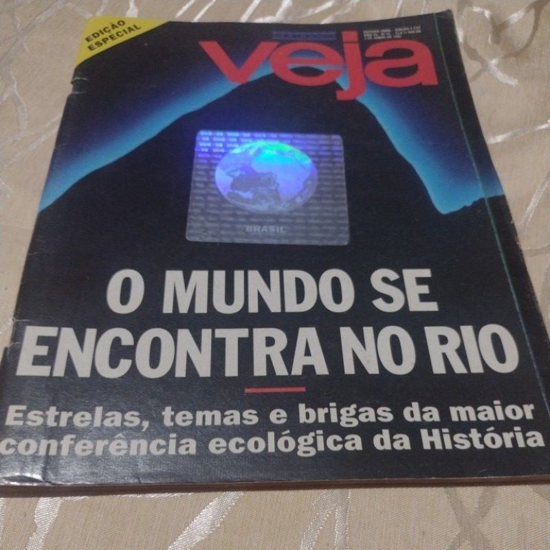 Revista Veja- O Mundo se encontra no Rio..Conferências ecológica da História-Edição Especial