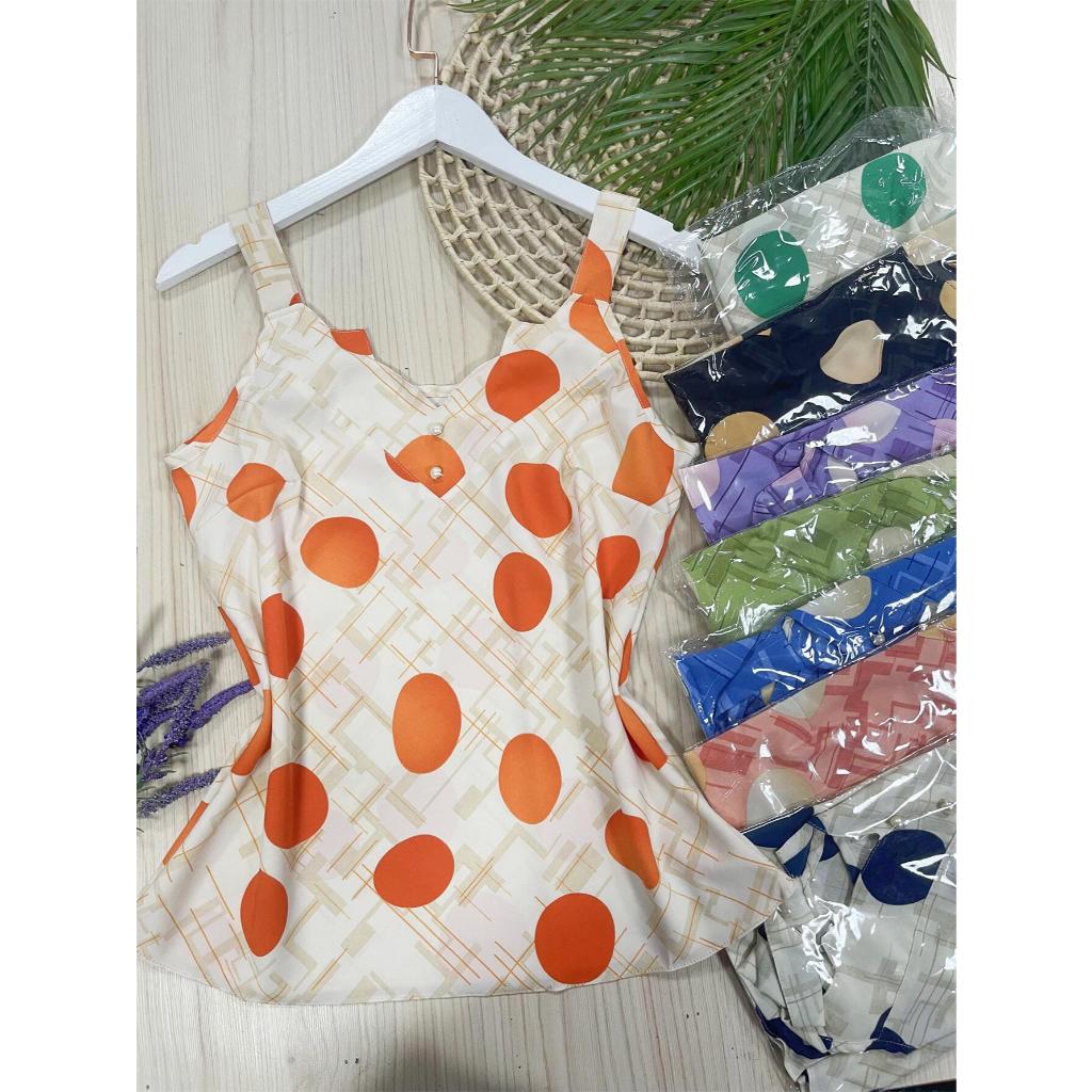 Regata estampada tecido crepinho bonito fashion em Oferta na Shopee