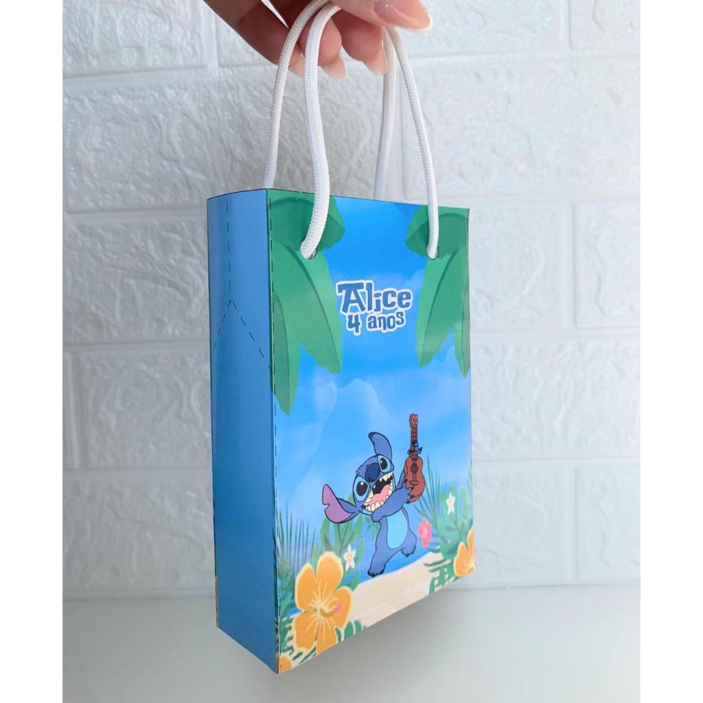 SACOLINHA PERSONALIZADA STITCH PARA LEMBRANCINHA - TAMANHO P