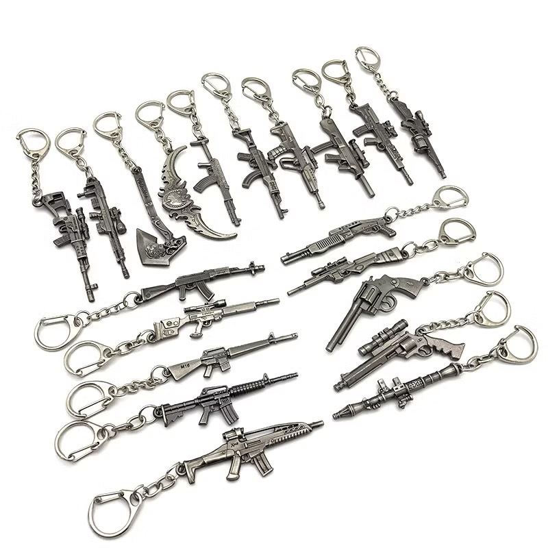 KIT/4 Pecas Chaveiros Armas de Jogos de Video games